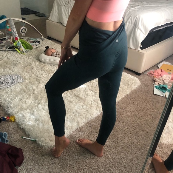 Green Senita Maternity leggings - Picture 4 of 7